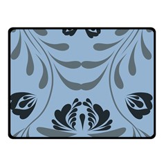 Folk flowers print Floral pattern Ethnic art Double Sided Fleece Blanket (Small)  from ArtsNow.com 45 x34  Blanket Front