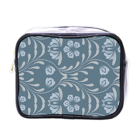 Folk flowers print Floral pattern Ethnic art Mini Toiletries Bag (One Side) from ArtsNow.com Front