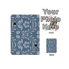 Folk flowers print Floral pattern Ethnic art Playing Cards 54 Designs (Mini) from ArtsNow.com Front - Spade6