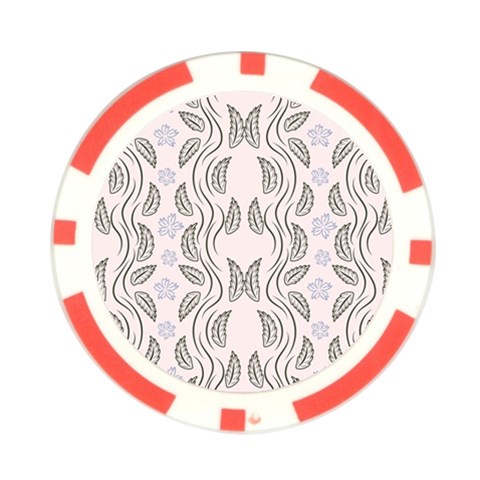 Folk flowers print Floral pattern Ethnic art Poker Chip Card Guard from ArtsNow.com Front