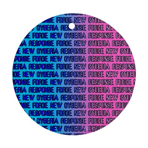 New Cyberia Response Force Round Ornament (Two Sides) from ArtsNow.com Front