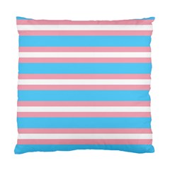 Trans Flag Stripes Standard Cushion Case (Two Sides) from ArtsNow.com Back