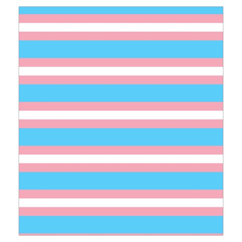 Trans Flag Stripes Drawstring Pouch (Medium) from ArtsNow.com Front