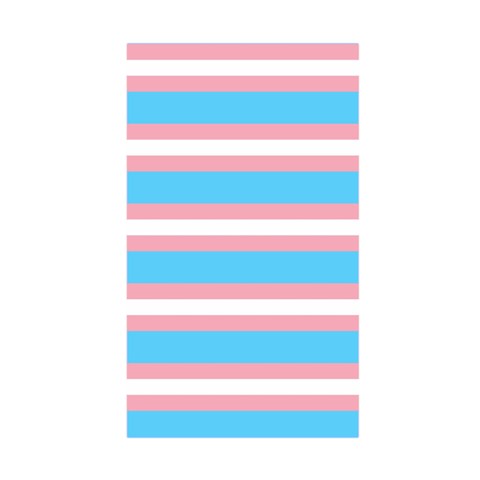 Trans Flag Stripes Duvet Cover Double Side (Single Size) from ArtsNow.com Front