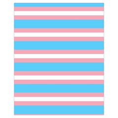 Trans Flag Stripes Drawstring Pouch (XL) from ArtsNow.com Front