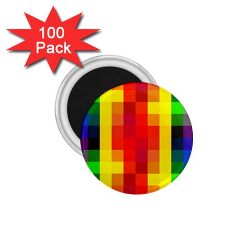 Pride Plaid 1.75  Magnets (100 pack)  from ArtsNow.com Front