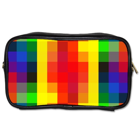 Pride Plaid Toiletries Bag (One Side) from ArtsNow.com Front