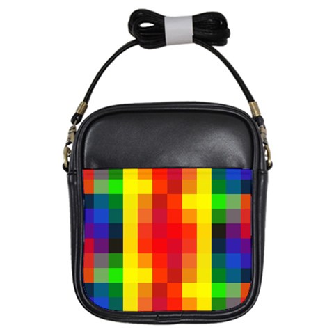 Pride Plaid Girls Sling Bag from ArtsNow.com Front