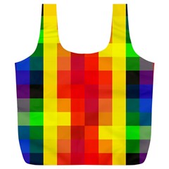 Pride Plaid Full Print Recycle Bag (XL) from ArtsNow.com Front