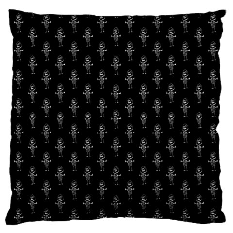 Sketchy Style Funny Skeletons Motif Drawing Large Flano Cushion Case (Two Sides) from ArtsNow.com Front