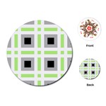 Agender Flag Plaid Playing Cards Single Design (Round)