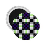 Agender Flag Plaid With Difference 2.25  Magnets