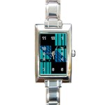 Folding For Science Rectangle Italian Charm Watch