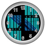 Folding For Science Wall Clock (Silver)