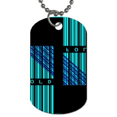 Folding For Science Dog Tag (Two Sides) from ArtsNow.com Front