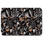   Plants And Hearts In Boho Style No. 2 Large Doormat 
