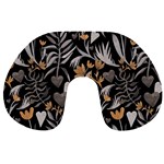  Plants And Hearts In Boho Style No. 2 Travel Neck Pillow