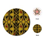 Abstract pattern geometric backgrounds   Playing Cards Single Design (Round)