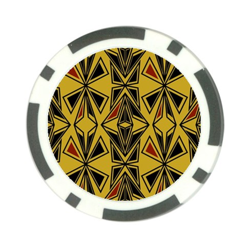 Abstract pattern geometric backgrounds   Poker Chip Card Guard from ArtsNow.com Front
