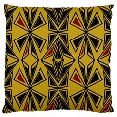 Abstract pattern geometric backgrounds   Large Flano Cushion Case (Two Sides) from ArtsNow.com Front