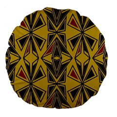 Abstract pattern geometric backgrounds   Large 18  Premium Flano Round Cushions from ArtsNow.com Back