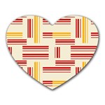 Abstract pattern geometric backgrounds   Heart Mousepads