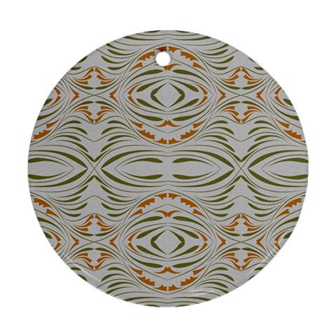 Folk flowers print Floral pattern Ethnic art Ornament (Round) from ArtsNow.com Front