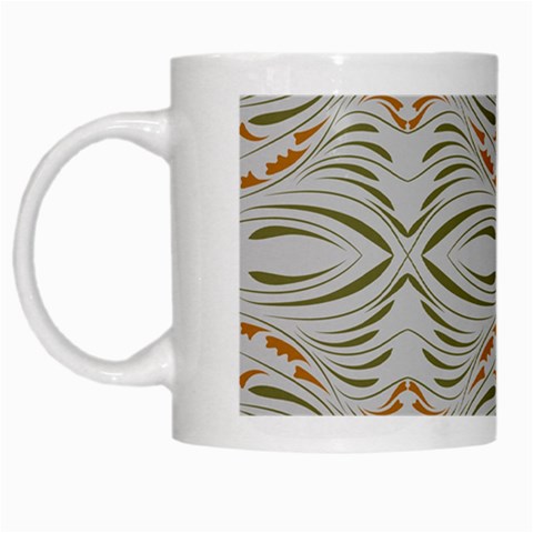 Folk flowers print Floral pattern Ethnic art White Mug from ArtsNow.com Left