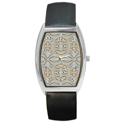 Folk flowers print Floral pattern Ethnic art Barrel Style Metal Watch from ArtsNow.com Front