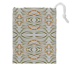 Folk flowers print Floral pattern Ethnic art Drawstring Pouch (4XL) from ArtsNow.com Front