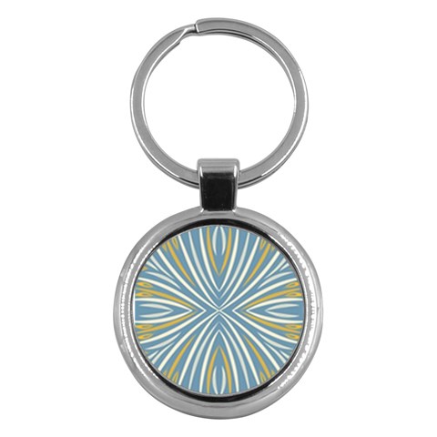 Folk flowers print Floral pattern Ethnic art Key Chain (Round) from ArtsNow.com Front