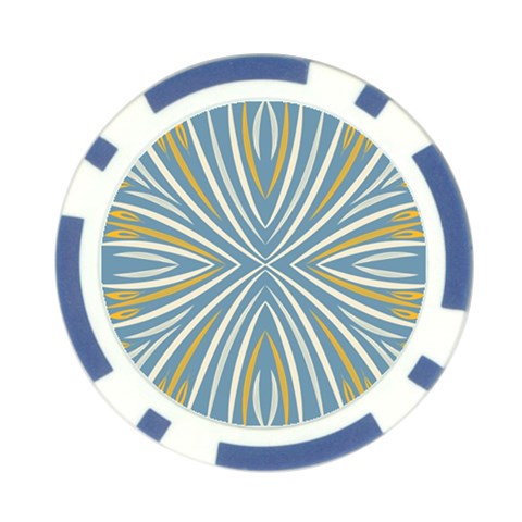 Folk flowers print Floral pattern Ethnic art Poker Chip Card Guard (10 pack) from ArtsNow.com Front