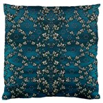 Waterlilies In The Calm Lake Of Beauty And Herbs Large Flano Cushion Case (One Side)