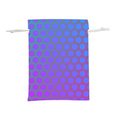 Hex Circle Points Vaporwave One Lightweight Drawstring Pouch (S) from ArtsNow.com Front