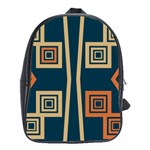Abstract pattern geometric backgrounds   School Bag (Large)