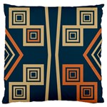 Abstract pattern geometric backgrounds   Large Flano Cushion Case (One Side)
