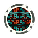 Abstract pattern geometric backgrounds   Poker Chip Card Guard