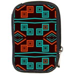 Abstract pattern geometric backgrounds   Compact Camera Leather Case