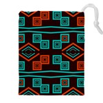 Abstract pattern geometric backgrounds   Drawstring Pouch (4XL)