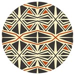Abstract geometric design    Round Trivet