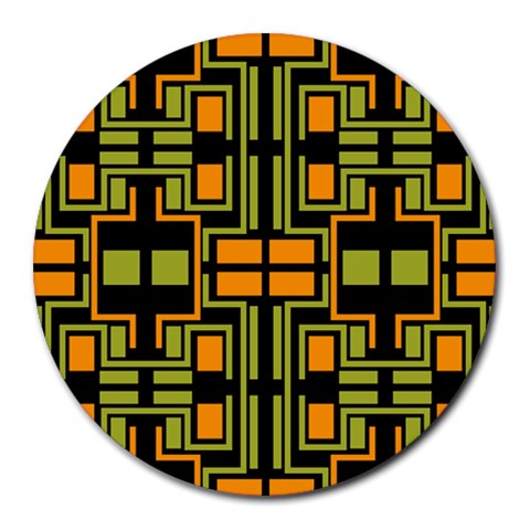 Abstract geometric design    Round Mousepads from ArtsNow.com Front