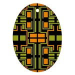 Abstract geometric design    Oval Ornament (Two Sides)