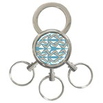 Abstract geometric design    3-Ring Key Chain