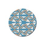 Abstract geometric design    Rubber Round Coaster (4 pack)