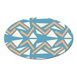Abstract geometric design    Oval Magnet