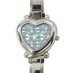 Abstract geometric design    Heart Italian Charm Watch