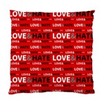 Love And Hate Typographic Design Pattern Standard Cushion Case (One Side)