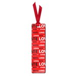 Love And Hate Typographic Design Pattern Small Book Marks
