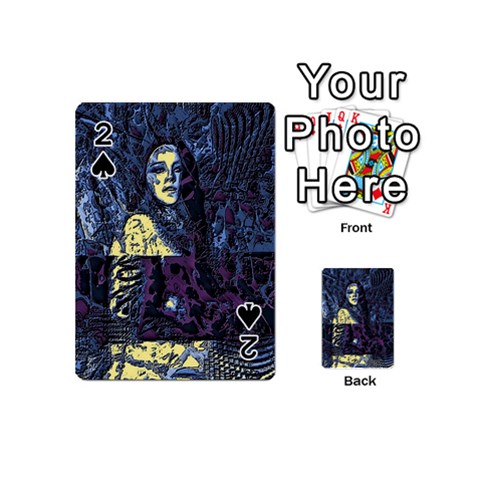 Glitch Witch II Playing Cards 54 Designs (Mini) from ArtsNow.com Front - Spade2