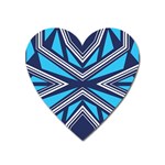 Abstract pattern geometric backgrounds  Heart Magnet